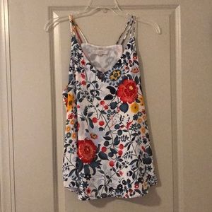Loft floral tank top